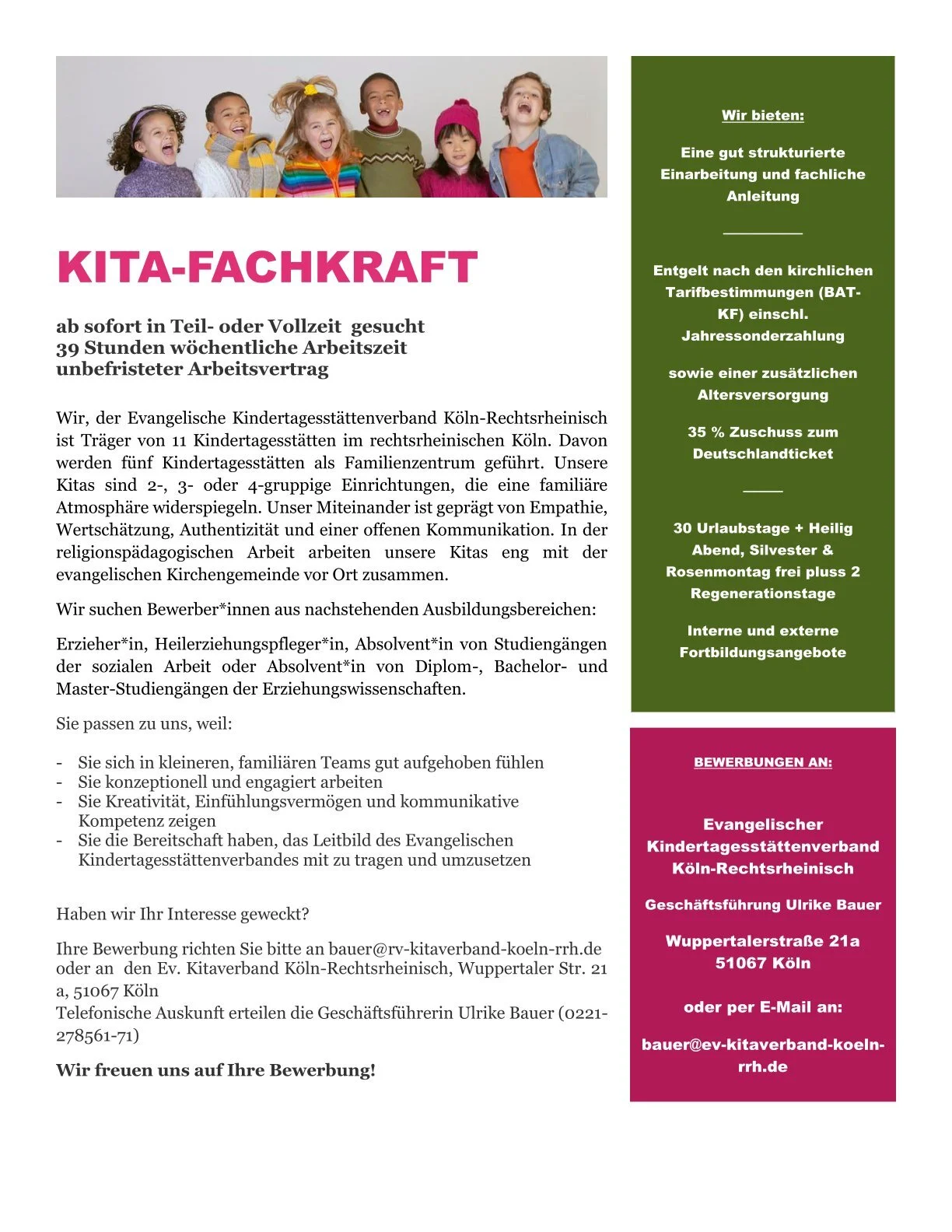 Stellenausschreibung