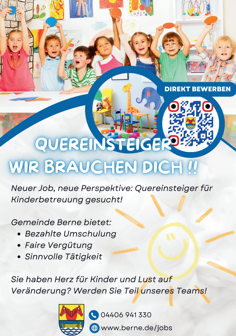 Quereinsteiger Flyer der Gemeinde Berne - DK