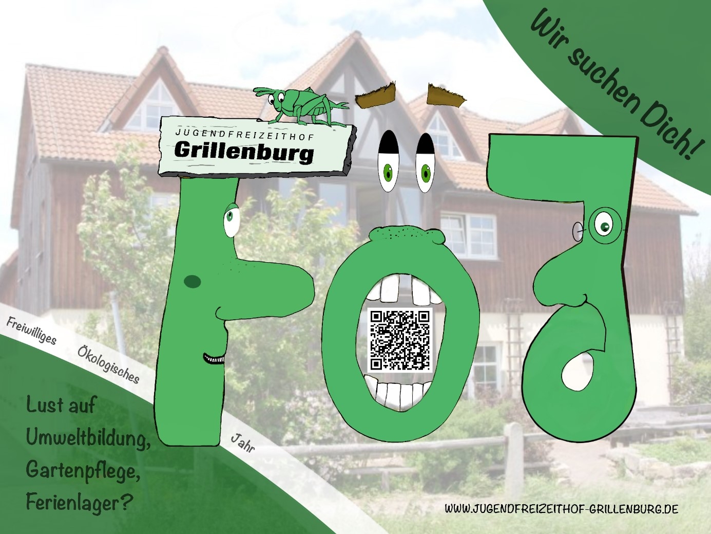 Flyer FÖJ Jugendfreizeithof Grillenburg