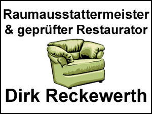 Logo von Raumausstattermeister und geprüfter Restaurator Dirk Reckewerth
