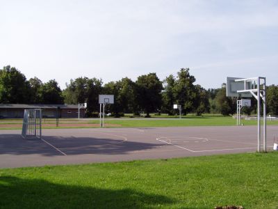 Zwei Volleyballfelder komplettieren das Angebot auf dem Gelände.