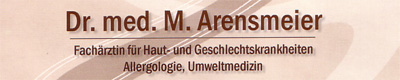 Logo von Dr. med. M. Arensmeier-Gottschalkson  FÄ f. Dermatologie u. Venerologie, Allergologie, Umweltmedizin