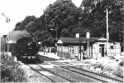 Historische Ansicht Bahnhof Fangschleuse (Foto: Heimatverein Grünheide (Mark) e.V.)