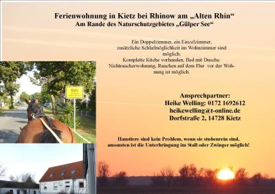Vorschaubild Ferienwohnung am   "Alten Rhin"   in Kietz