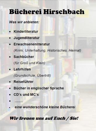 Vorschaubild Gemeindebücherei Hirschbach