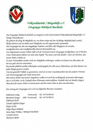 Vorschaubild Volkssolidarität / Bürgerhilfe e.V.