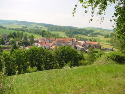 Blick auf den Ortsteil Kemmerode
