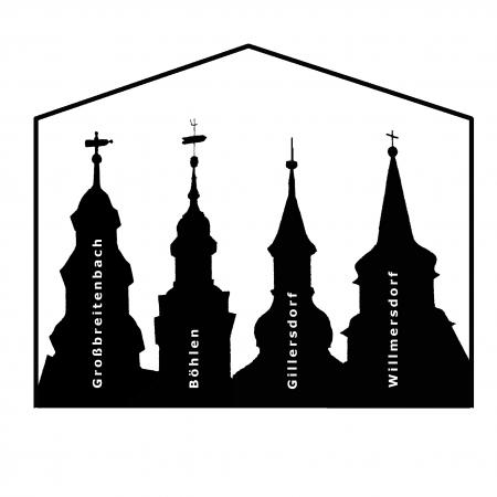 Logo der vier Kirchen des Kirchenbaufördervereins