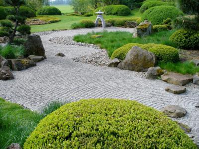 Blick in den Japanischen Garten. Zum Vergrößern bitte anklicken.