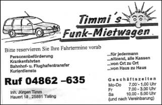 Vorschaubild Timmi&#039;s Mietwagen