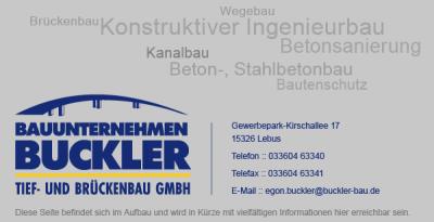 Vorschaubild Bauunternehmen Buckler Tief- und Brückenbau GmbH
