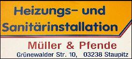 Vorschaubild Heizung- und Sanitärinstallation Müller &amp; Pfende