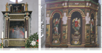 Altar und Kanzel der Schifferkirche
