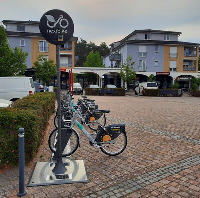 Fahrradleihstation am Marktplatz