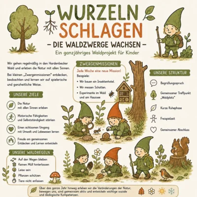 Projekt &bdquo;Wurzeln schlagen &ndash; die Waldzwerge wachsen&ldquo;