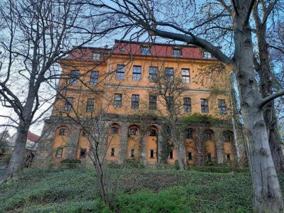 Schloss Lodersleben von der Parkseite