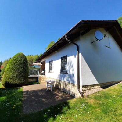 Aussenansicht Ferienhaus Waldidylle