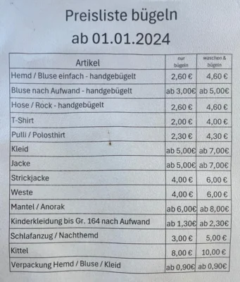Vorschaubild DORA&acute;S B&uuml;gel- & Mangelservice