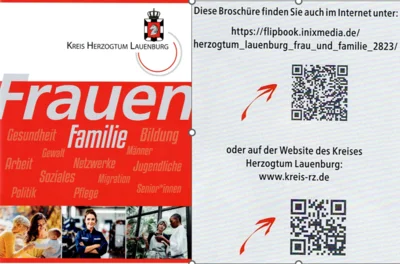 Flyer der Gleichstellungsbeauftragten des Kreises Herzogtum Lauenburg
