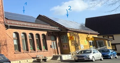 1 Fachkabinett für Physik und Chemie (heute Kindergarten) 2 zwei weitere Klassenräume (heute Verkaufsstelle)