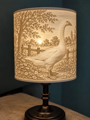 Stehlampe Gans