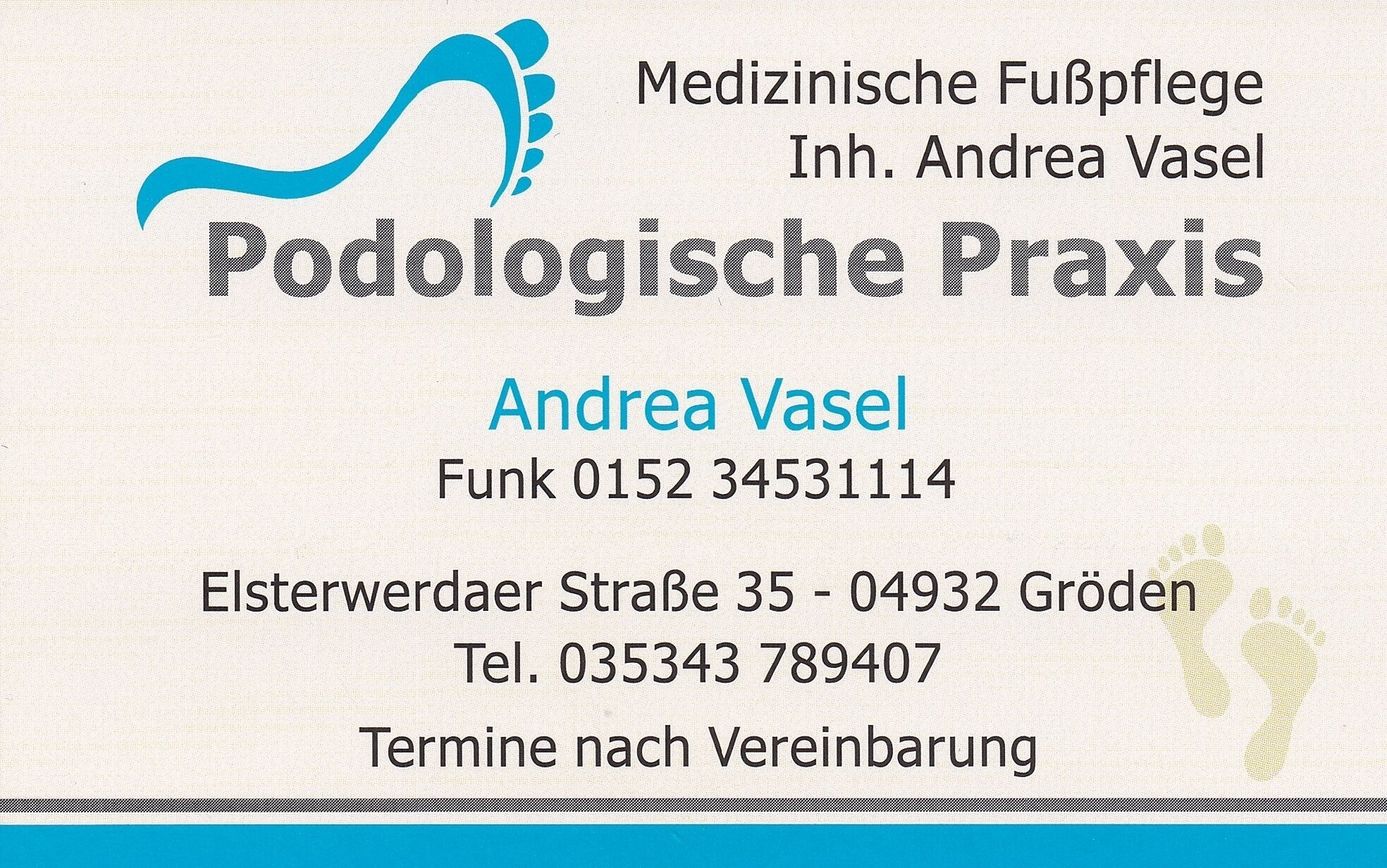 Amt Schradenland - Medizinische Fußpflege - Podologische Praxis - Kosmetik  - Massage
