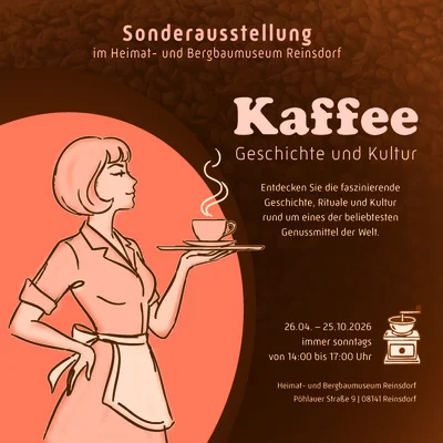 Plakat Kaffe, Kultur, Geschichte (Bildrechte: Tourismusverband Chemnitz Zwickau Region e.V.)