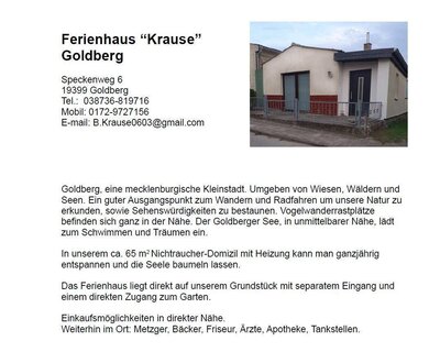 Ferienhaus Krause