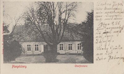 Hangelsberg-Archiv von Achim Hippel. Oberförsterei Hangelsberg 1806