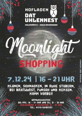 Moonlight Shopping 07.12.2024, 16:00 - 21:00 Uhr