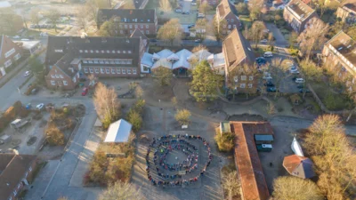 Freie Waldorfschule Stade Luftbildaufnahme