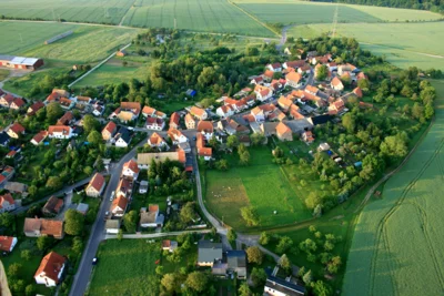 Sicht auf die Gemeinde Vollersroda