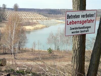 Sanierungsstart am „Annahütter Silbersee“