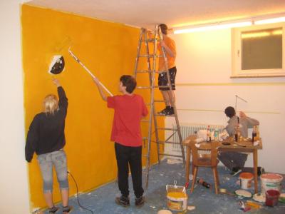 Foto zur Meldung: Jugendgemeinderat renoviert Jugendraum