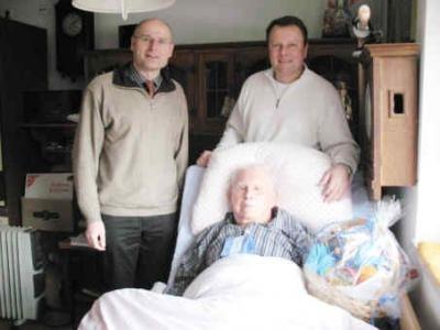 Foto zu Meldung: Altbürgermeister Karl Wanninger und ältester männlicher Gemeindebürger wurde 95 Jahre