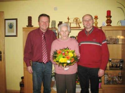 Foto zur Meldung: Maria Fleischmann feierte ihr 80. Wiegenfest 