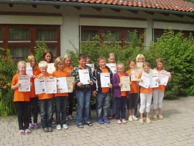 Foto zur Meldung: Die Grundschule ehrte ihre Sieger
