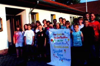 Ein Dankeschön an das Team der Willibald-Alexis Grundschule Lehnin (Bild vergrößern)