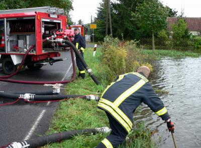 Dauerregen sorgt in Schipkau für Probleme