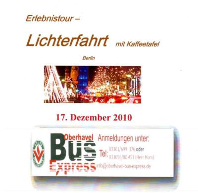 Erlebnistour - Lichterfahrt mit Kaffeetafel am 17.12.2010 (Bild vergr&ouml;&szlig;ern)