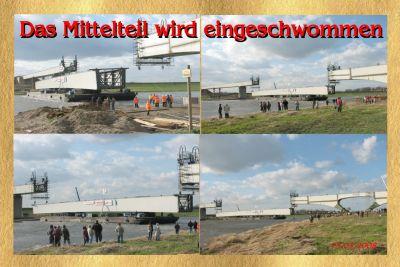 Mühlberger Brücke wurde eingeschwommen (Bild vergr&ouml;&szlig;ern)