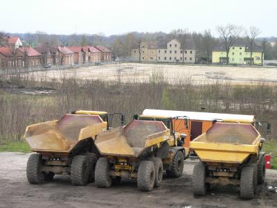 Verfüllung des Annahütter Restloches in der Endphase