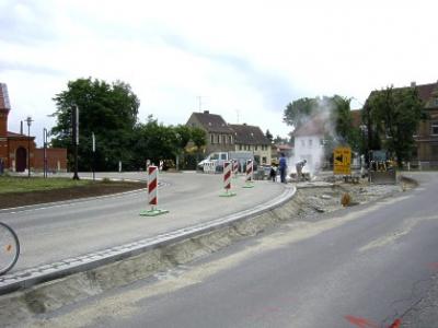 Erster Teilabschnitt des Straßenausbau "Alter Markt" freigegeben-Änderung der Umleitung zu Busbahnhof und Aldi (Bild vergr&ouml;&szlig;ern)