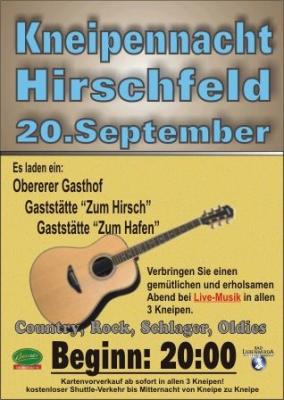 Hirschfeld's Kneipen stehen am 20.September wieder im Mittelpunkt (Bild vergrößern)