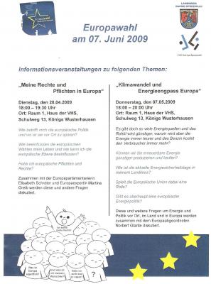 Informationsveranstaltung zur Europawahl (Bild vergrößern)
