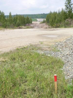 Straßentrasse nach Kostebrau ist schon erkennbar