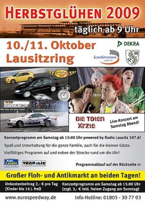 Herbstglühen 2009 auf dem Lausitzring - großes Familienfest am 10. und 11. Oktober