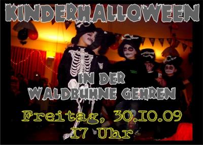 Große Kinderhalloween-Party am kommenden Freitag auf der Waldbühne Gehren (Bild vergrößern)