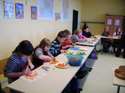 Foto zur Meldung: Ernährungsprojekt Klasse 5
