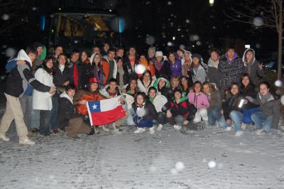 Foto zur Meldung: Chilenische Schüler aus Valdivia zu Besuch in Calau